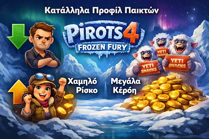 Player profiles για Frozen Fury με αξιολόγηση εμπειρίας, Coin Game προτίμησης και tolerance στη διακύμανση