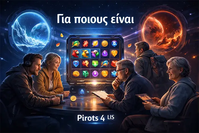 Το κατάλληλο κοινό για το Lost in Space με έμφαση σε νέους P4 παίκτες, γνώστες Pirots 3 και φίλους μέτριας διακύμανσης